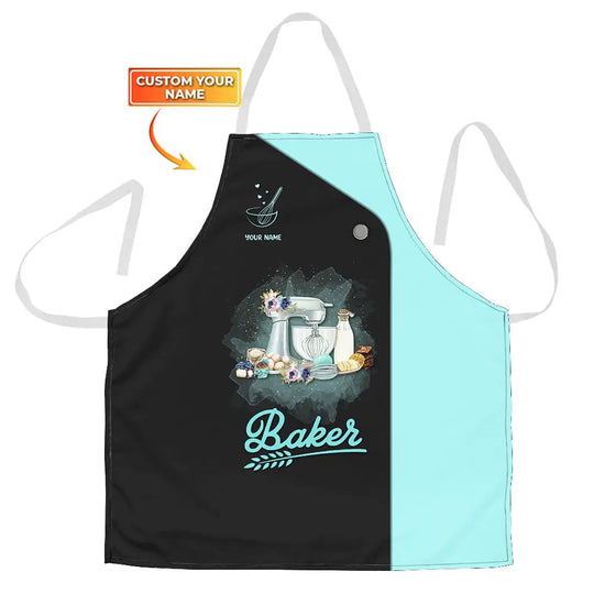 Personalized Apron, Baker Joymuu Apron, Cooking Apparel, Chef Apparel style option 1