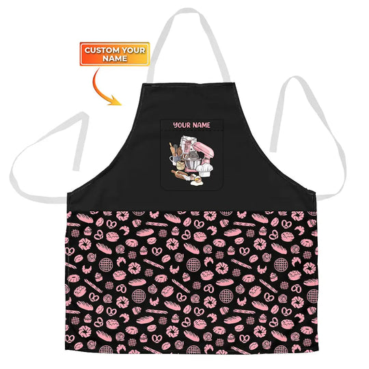 Personalized Apron, Baker Joymuu Apron, Cooking Apparel, Chef Apparel style option 1