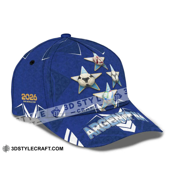 Personalized Cap, Customized Argentina World Cup 2026 Classic Cap style option 3