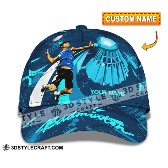 Personalized Cap, Customized Badminton Classic Cap style option 1