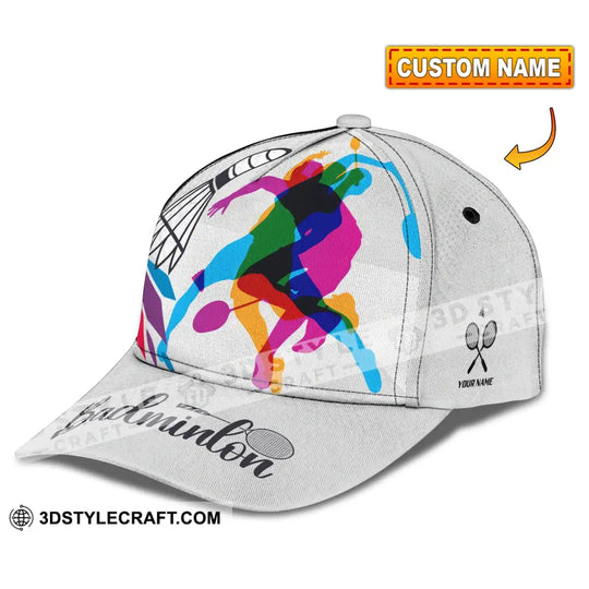 Personalized Cap, Customized Badminton Classic Cap style option 1