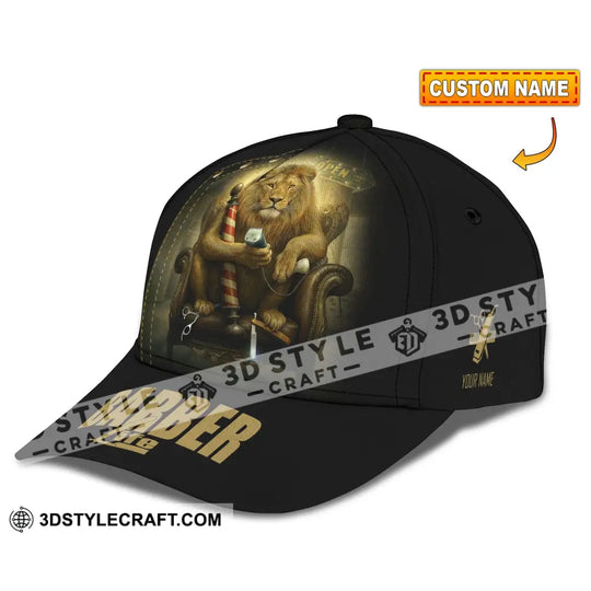 Personalized Cap, Customized Barber Life Classic Cap style option 1