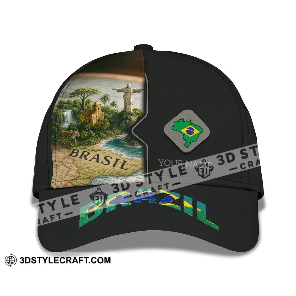Personalized Cap Customized Brazil Classic Cap CLASSIC CAP / UNIVERSAL FIT Cap