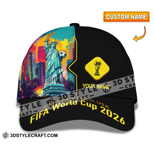 Personalized Cap, Customized Canada - Mexico - USA Fifa World Cup 2026 Classic Cap style option 1