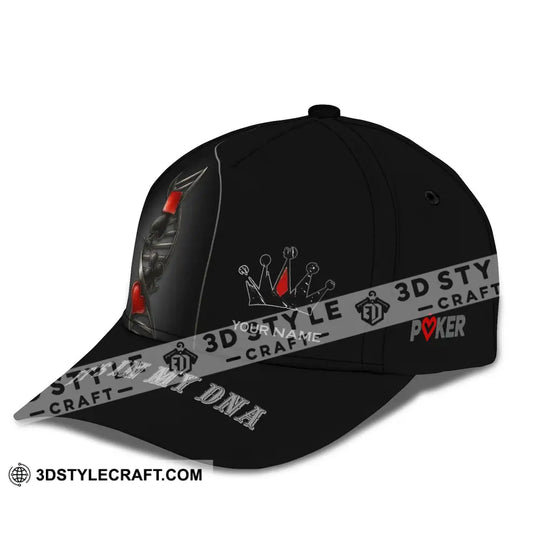 Personalized Cap, Customized Classic Cap Poker Lover Cap, In My DNA style option 4