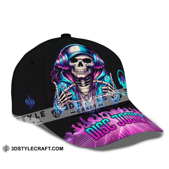 Personalized Cap, Customized Disc Jockey Classic Cap style option 3