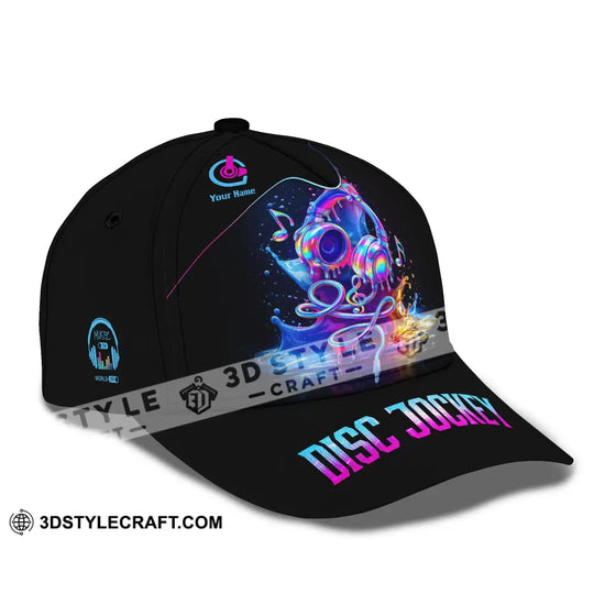Personalized Cap, Customized Disc Jockey Classic Cap style option 3