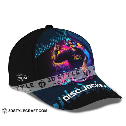 Personalized Cap, Customized Disc Jockey Classic Cap style option 3