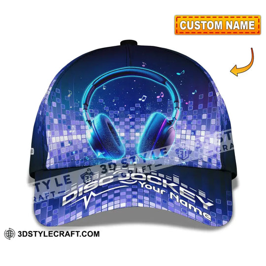 Personalized Cap, Customized Disc Jockey Classic Cap style option 1