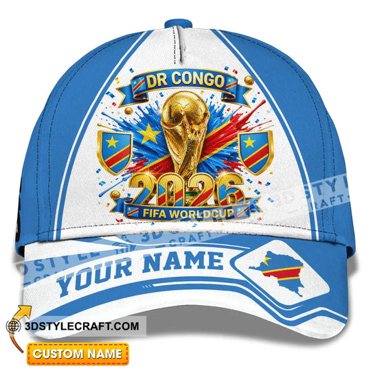 Personalized Cap, Customized Dr Congo World Cup 2026 Classic Cap style option 1