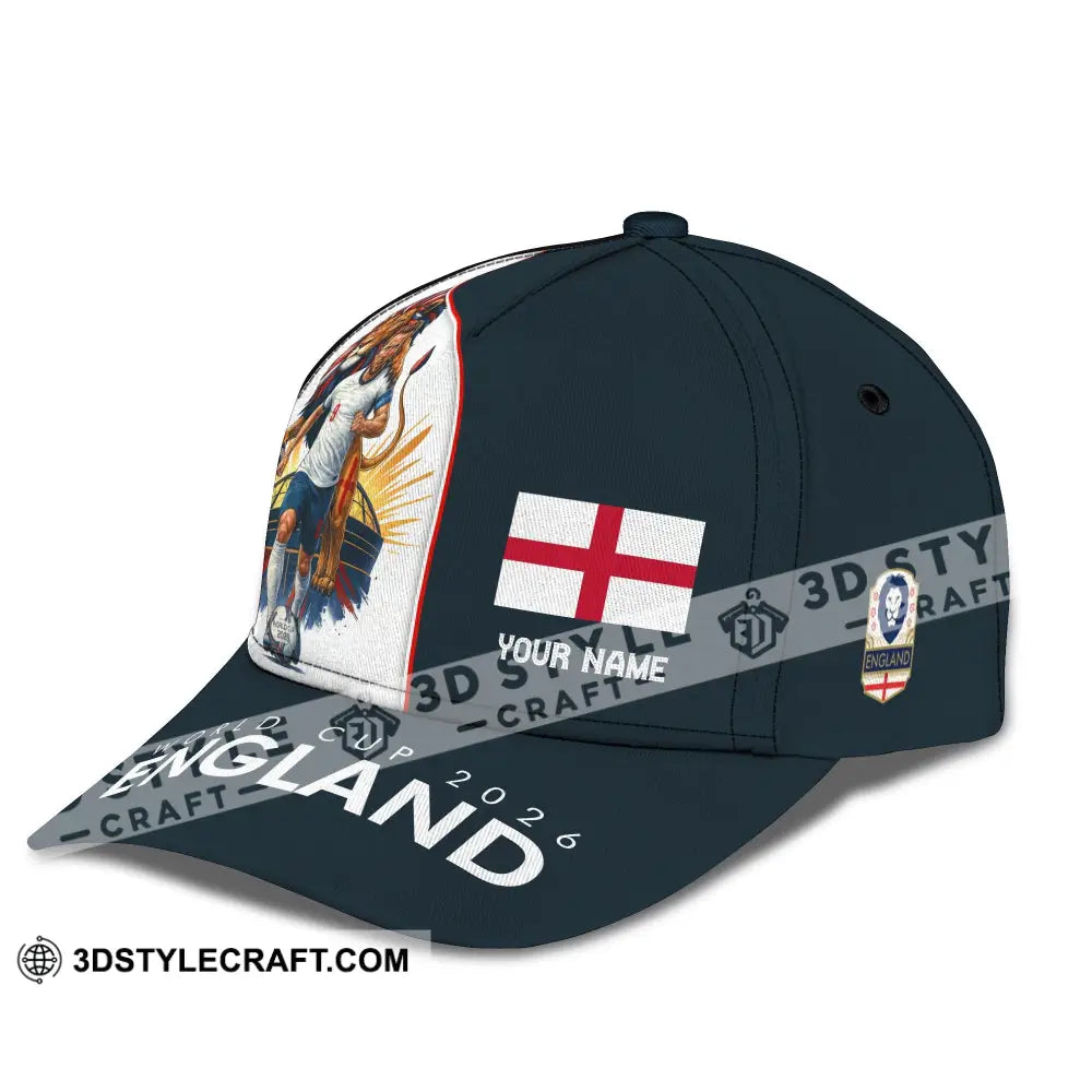 Personalized Cap Customized England World Cup 2026 Classic Cap CLASSIC CAP / UNIVERSAL FIT Cap