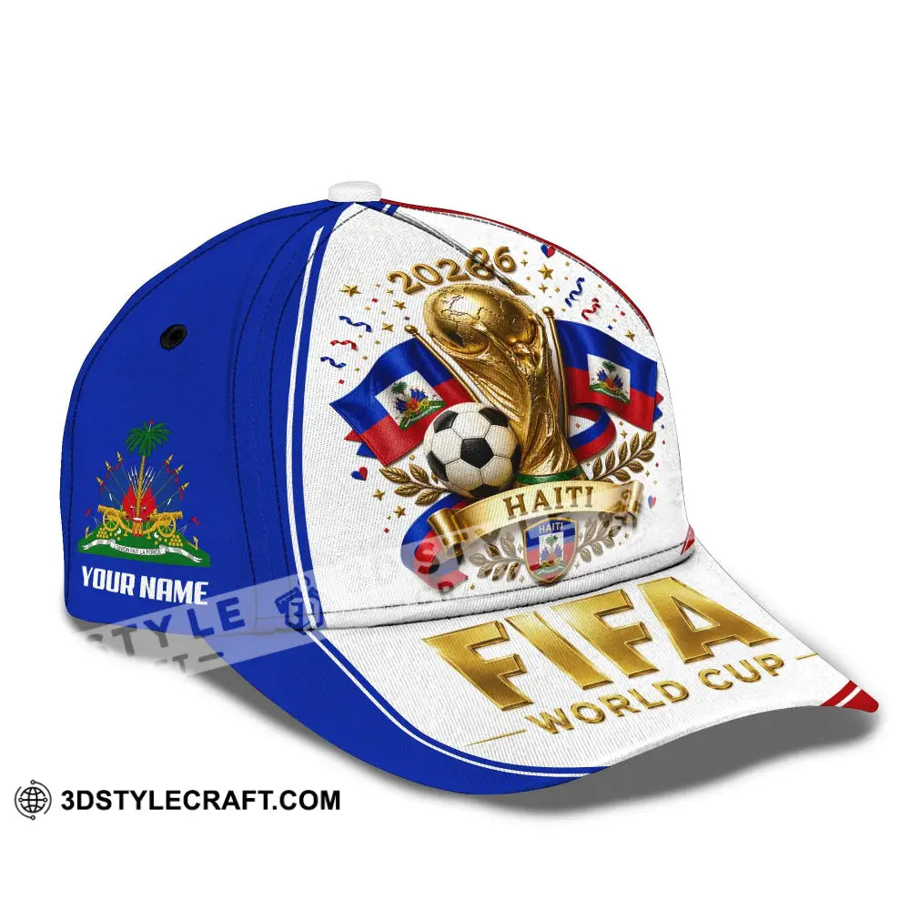Personalized Cap Customized Haiti World Cup 2026 Classic Cap - CLASSIC CAP / UNIVERSAL FIT - Cap
