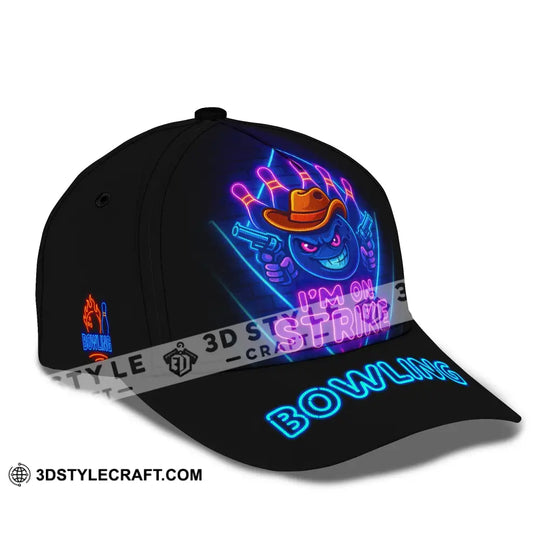 Personalized Cap, Customized  I Am On Strike Ne-on Classic Cap style option 3