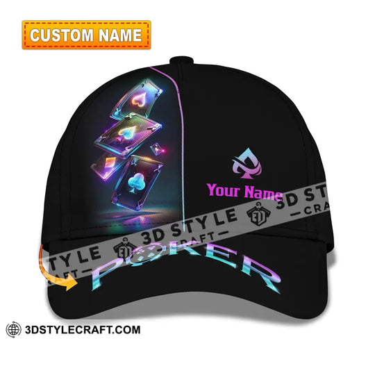 Personalized Cap, Customized Poker Cap style option 1