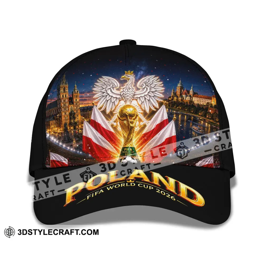Personalized Cap Customized Poland World Cup 2026 Classic Cap - CLASSIC CAP / UNIVERSAL FIT - Cap