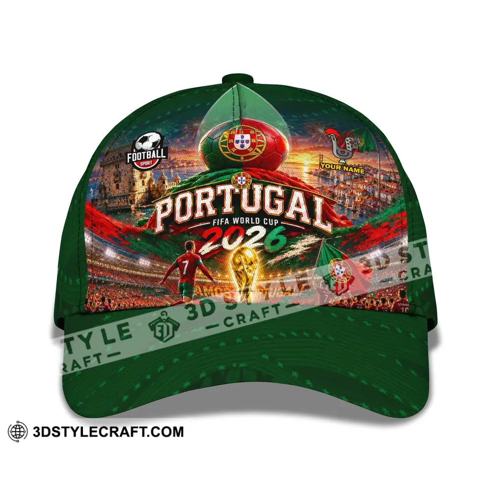 Personalized Cap Customized Portugal World Cup 2026 Classic Cap - CLASSIC CAP / UNIVERSAL FIT - Cap