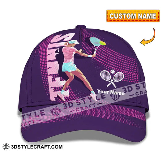 Personalized Cap, Customized Tennis Classic Cap style option 1