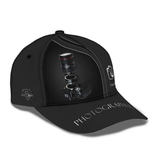 Photographer Classic Cap, Photographer Hat, Unisex Photographer Hat style option 2