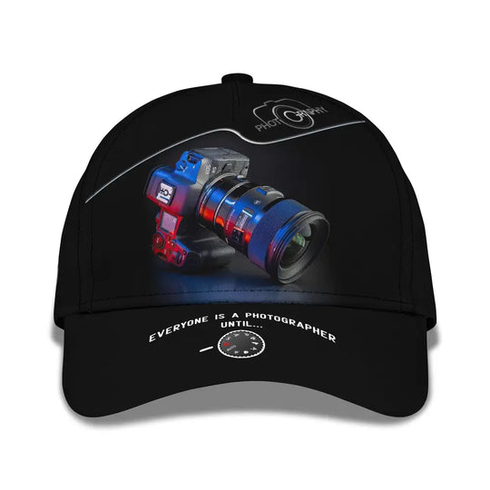 Photographer Classic Cap, Photographer Hat, Unisex Photographer Hat style option 1