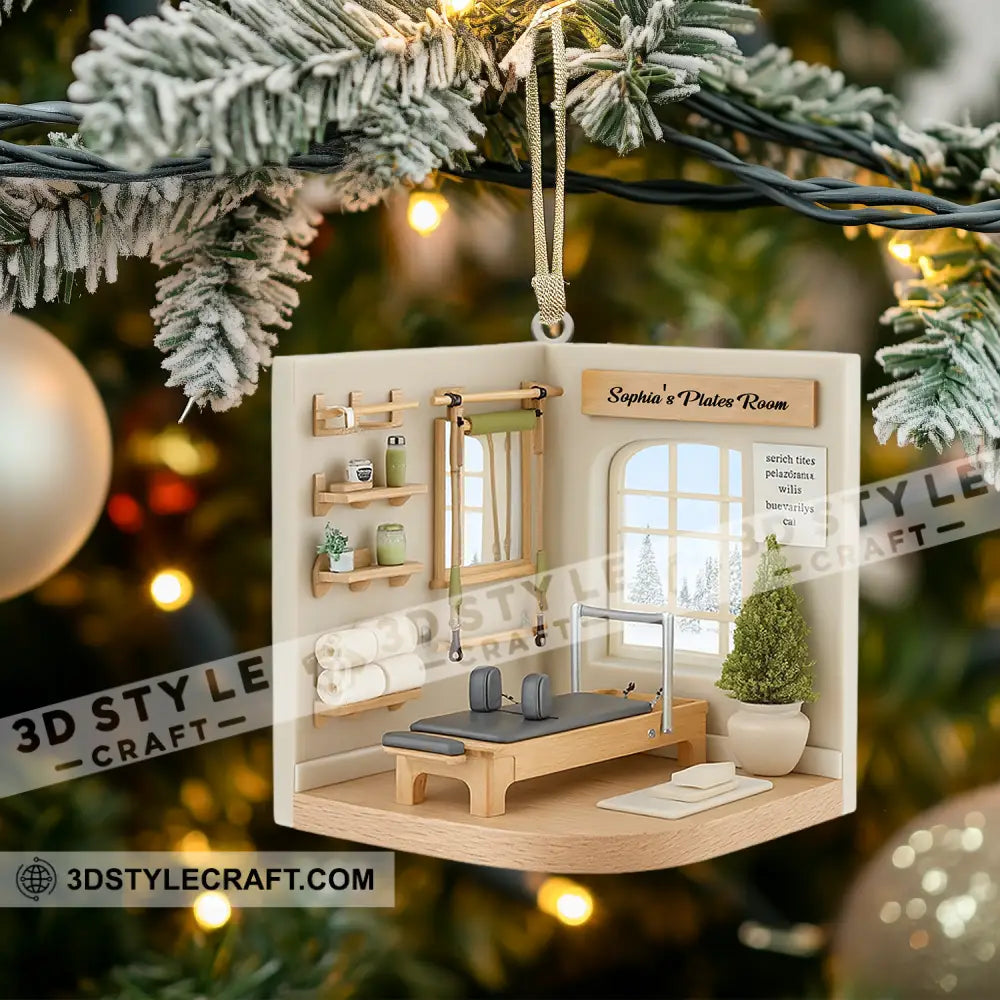 Pilates Room Home Decor Christmas Ornament Personalized Ornament Ornament