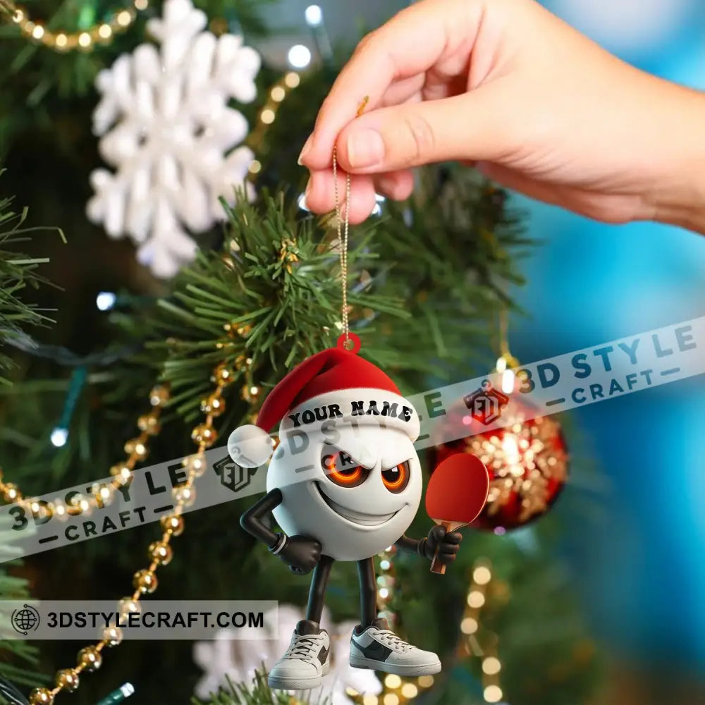 Ping Pong Home Decor Christmas Ornament Personalized Ornament Ornament
