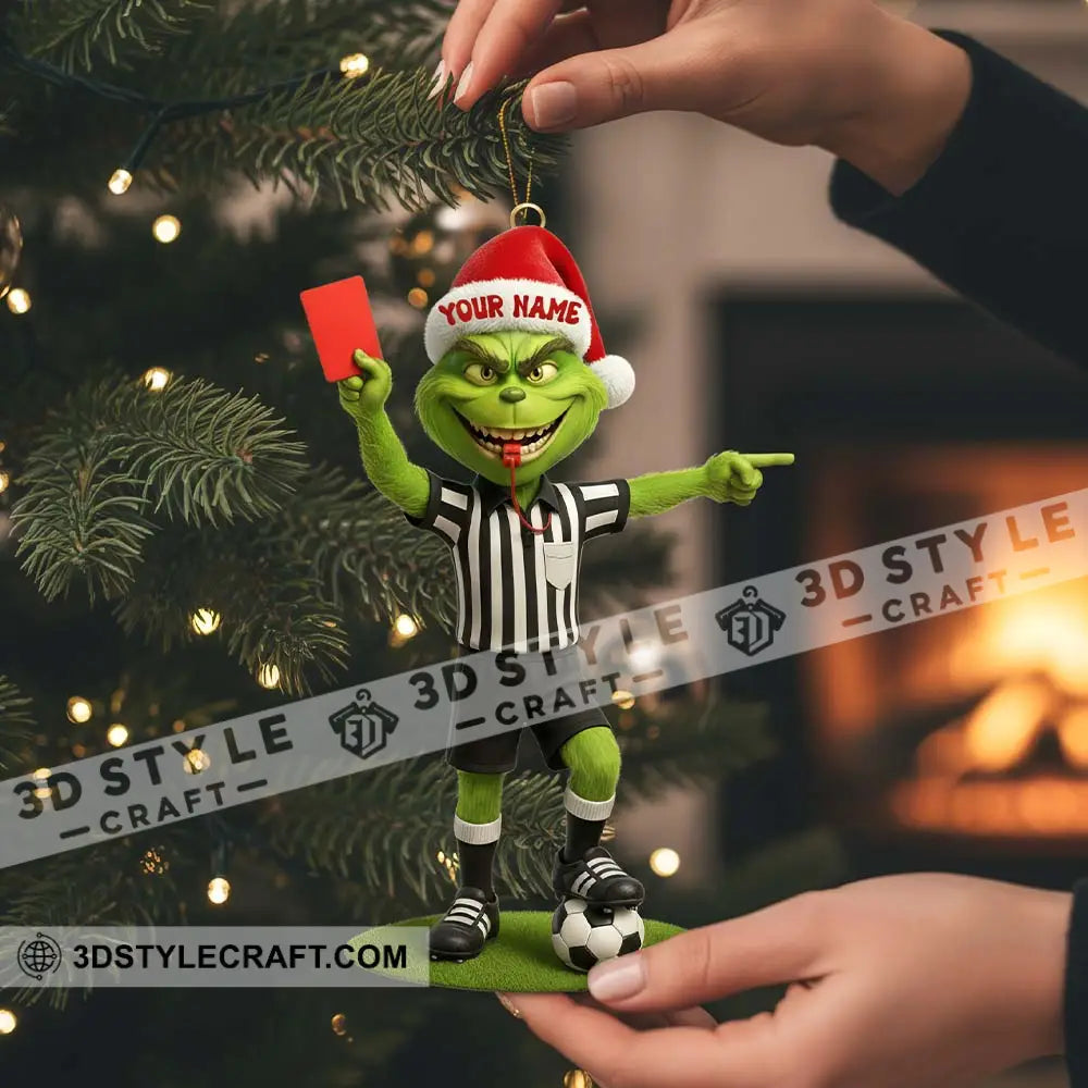 Referee Home Decor Christmas Ornament Personalized Ornament Ornament