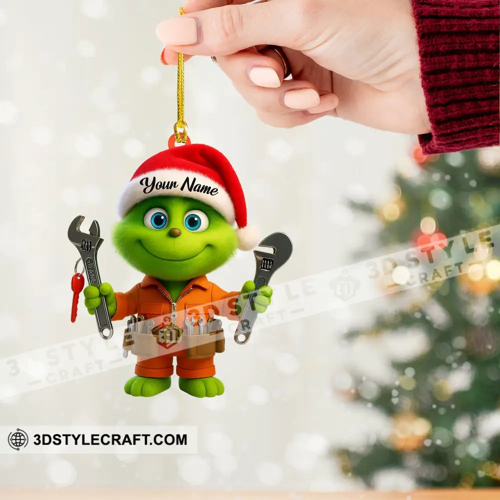 Repairman Grinch Home Decor Christmas Ornament Personalized Ornament Ornament