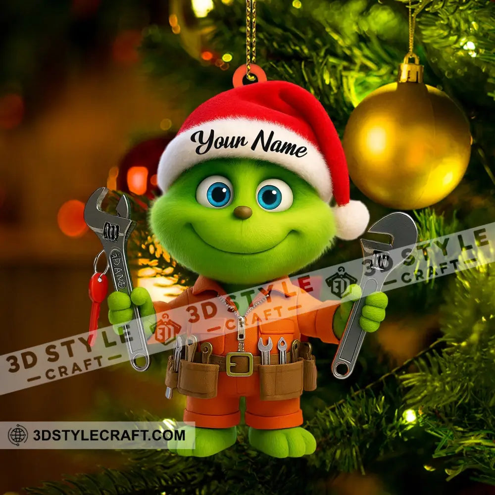 Repairman Grinch Home Decor Christmas Ornament Personalized Ornament Ornament