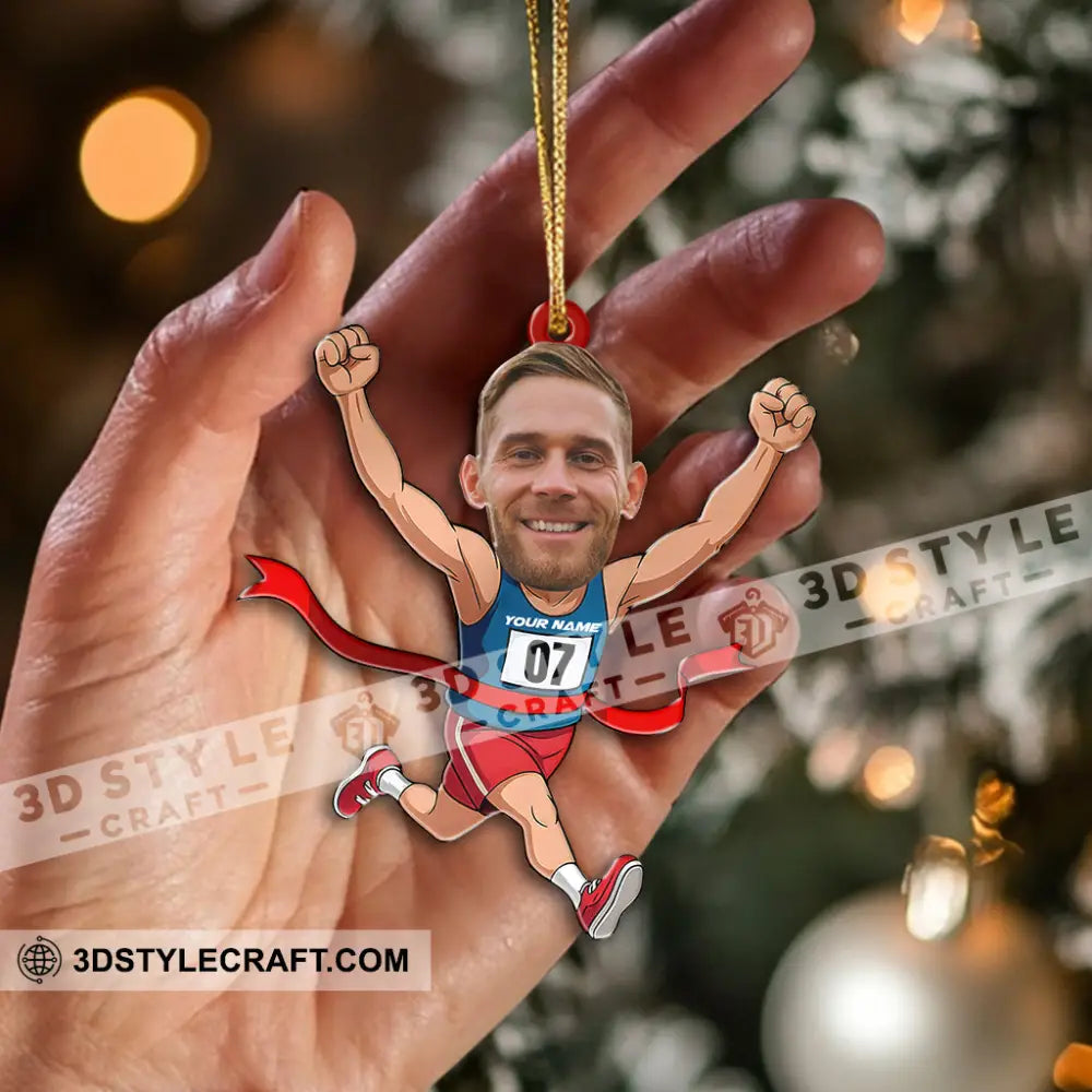 Running Lover Home Decor Christmas Ornament Personalized Ornament Ornament