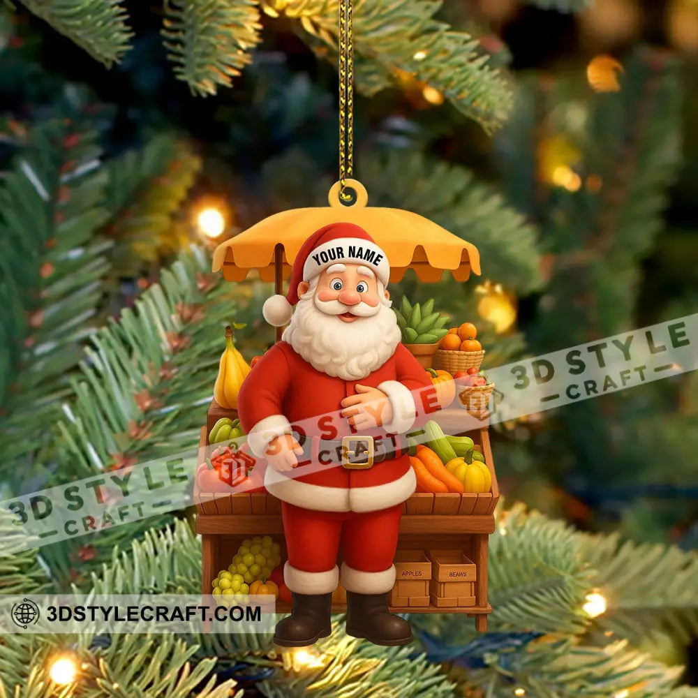 Santa Home Decor Christmas Ornament Personalized Ornament Ornament