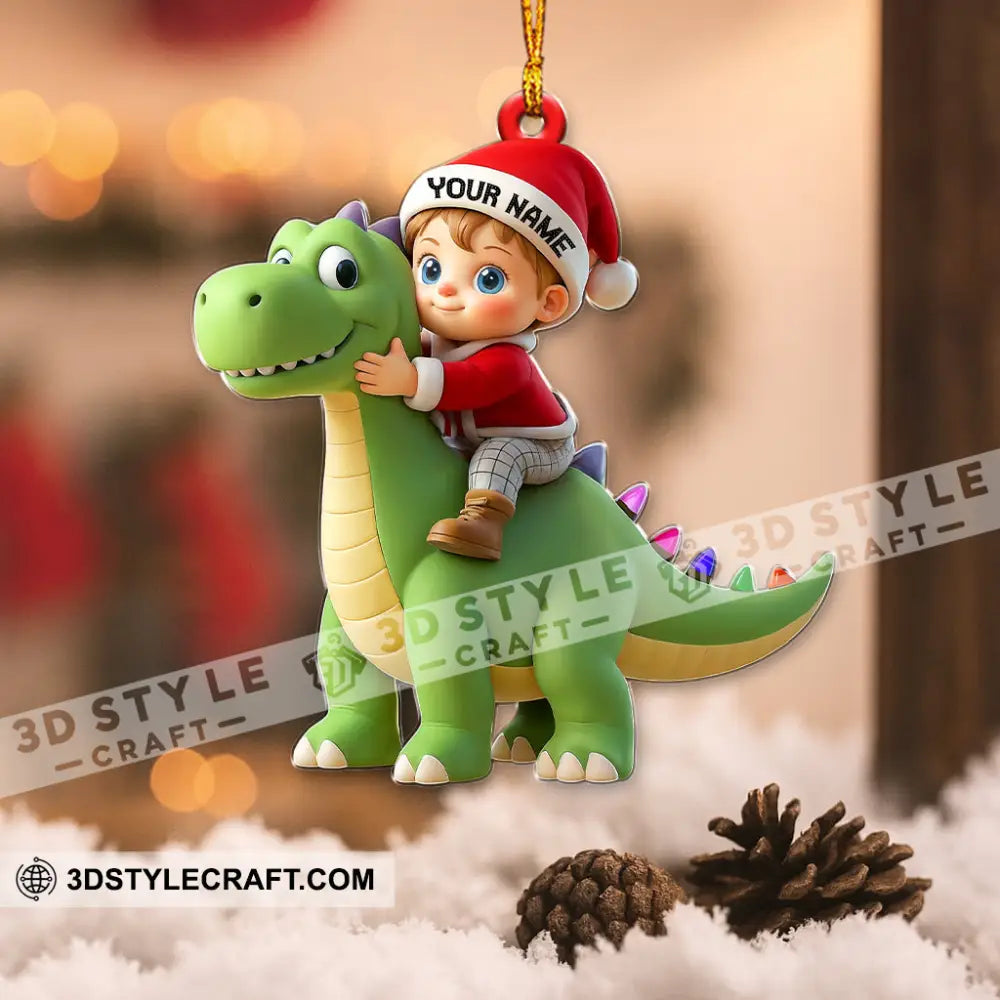 Santa Kid Coming Home Decor Christmas Ornament Personalized Ornament Ornament