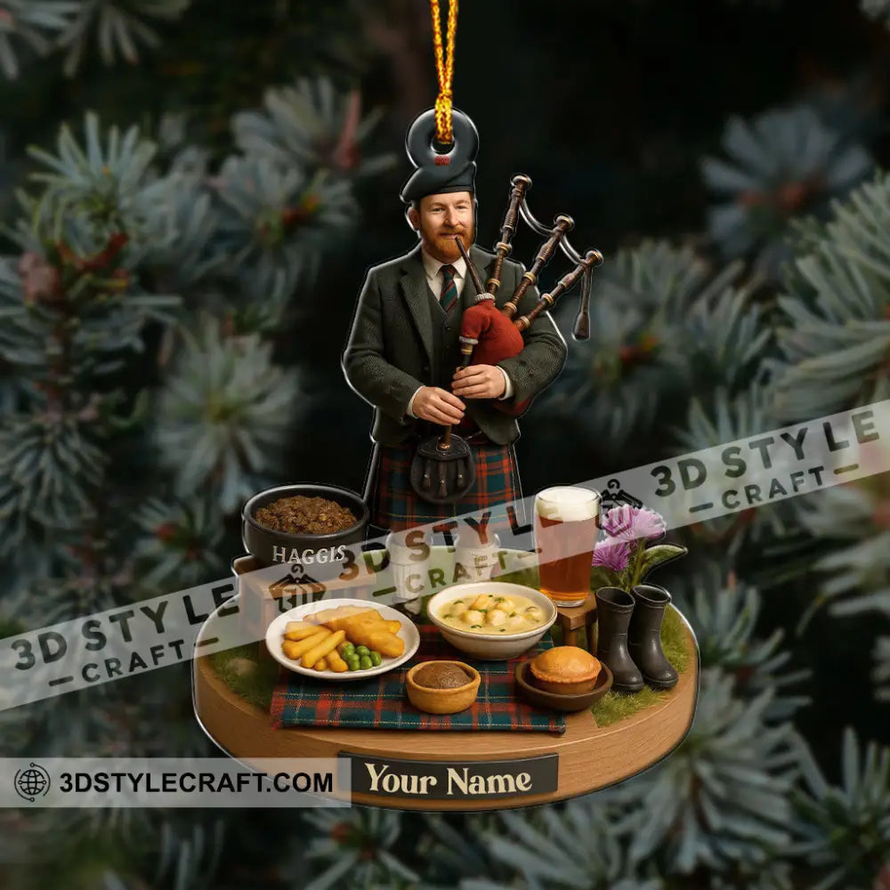 Scotland Party Home Decor Christmas Ornament Personalized Ornament Ornament