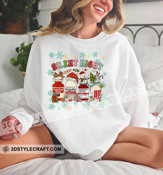 Silent Night, Gift For Christmas Sweatshirt style option 2