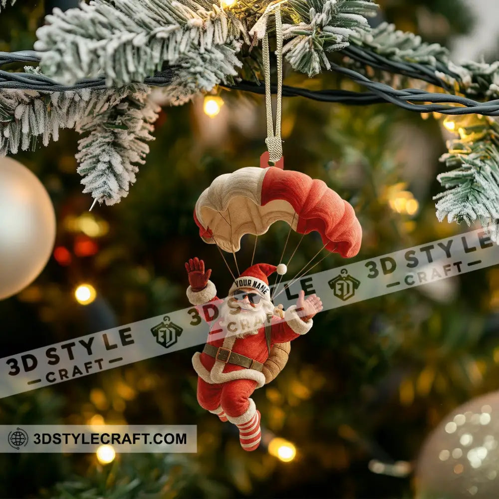 Skydiving Home Decor Christmas Ornament Personalized Ornament Ornament