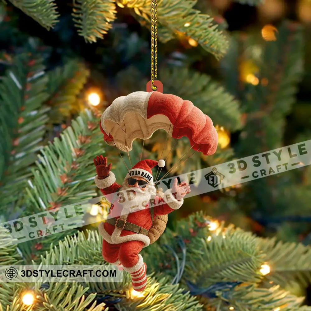 Skydiving Home Decor Christmas Ornament Personalized Ornament Ornament