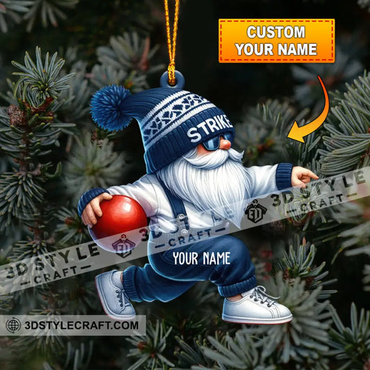 Strike Bowling Home Decor Christmas Ornament Personalized Ornament 3.54’’ / 1 Ornament Ornament