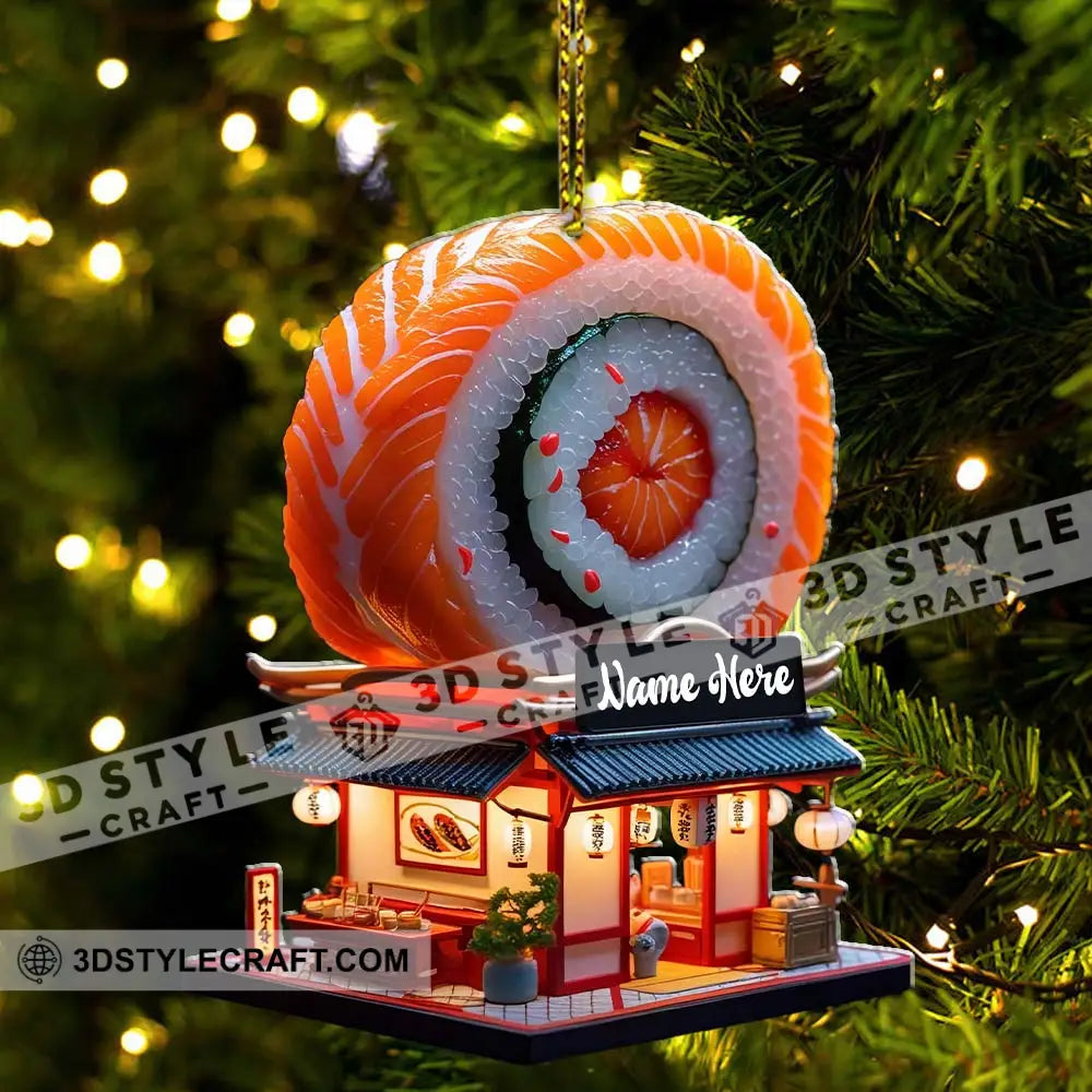 Sushi Restaurant Home Decor Christmas Ornament Personalized Ornament Ornament