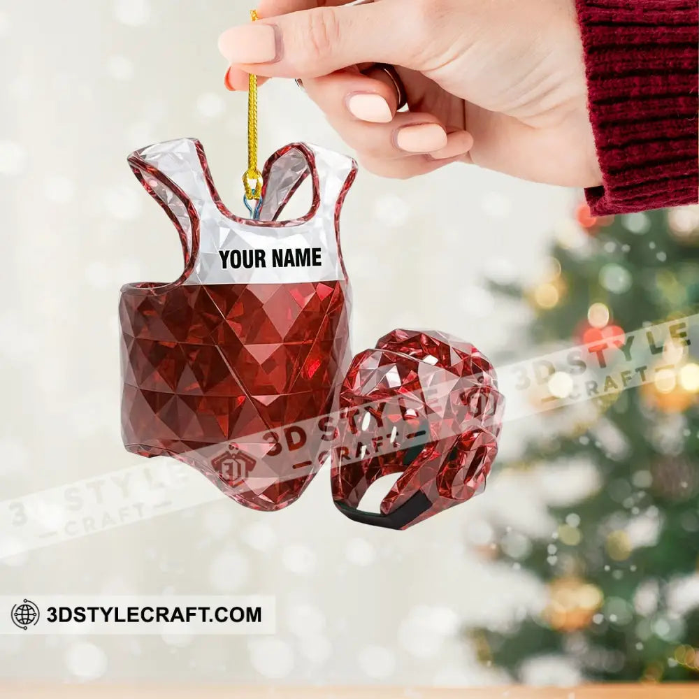 Taekwondo Christmas Home Decor Christmas Ornament Personalized Ornament Ornament