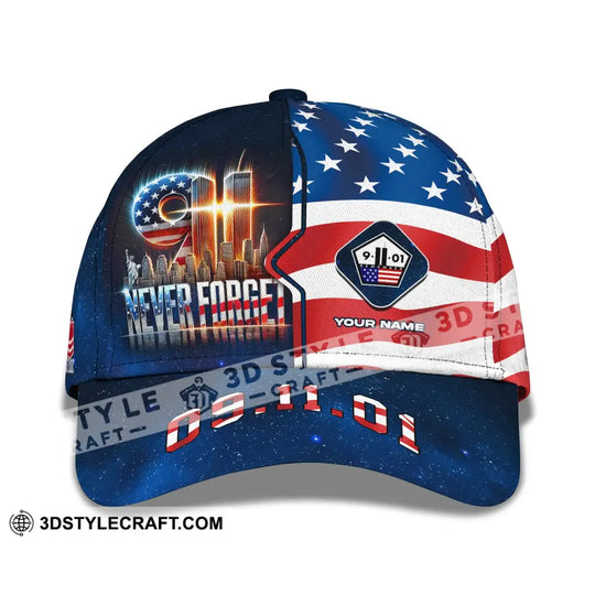Unisex Cap, 09.11.01 Never Forget Classic Cap style option 4