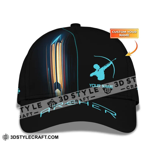 Unisex Cap, Custom Name Archery Classic Cap, Archery Hat, Gift for Archery Lovers style option 1