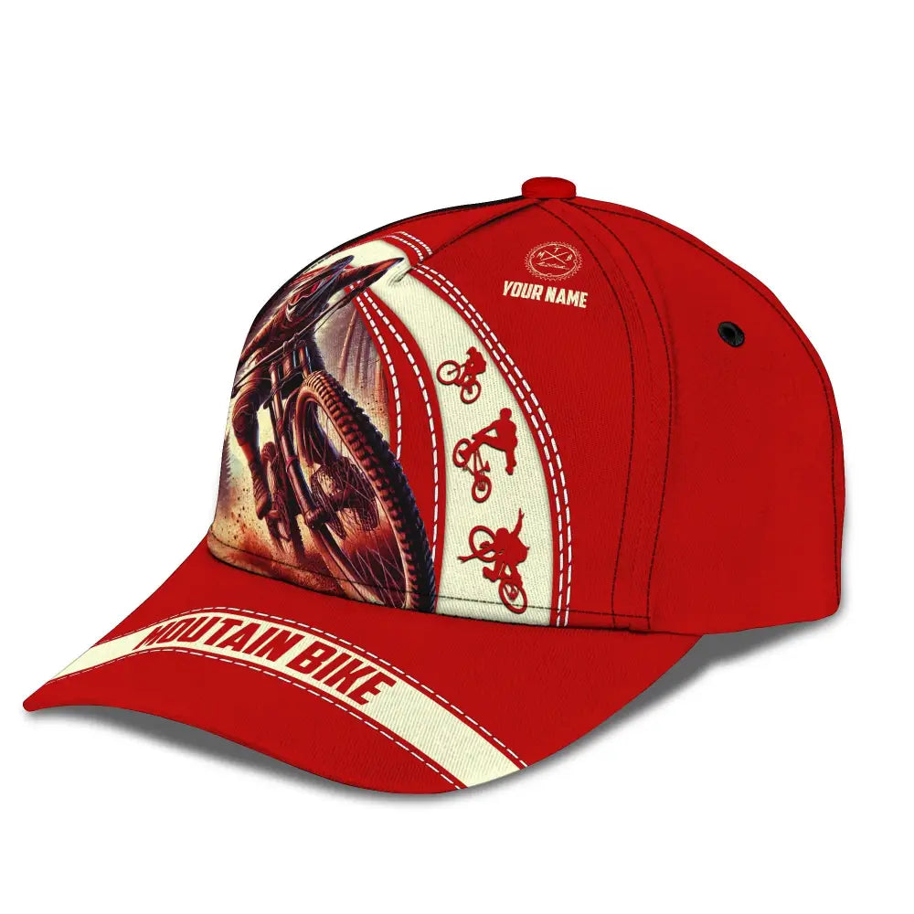 Unisex Cap Custom Name Mountain Bike Hat
