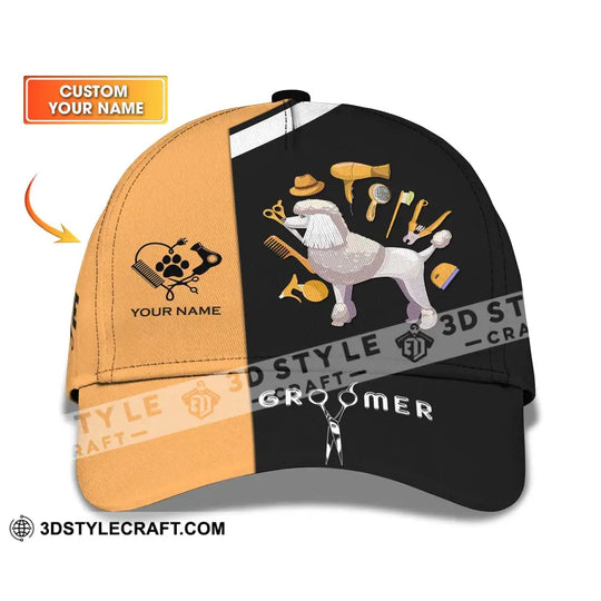 Unisex Cap,  Custom Name Shirt - Gift For Groomer, Custom Groomer Name Cap style option 1
