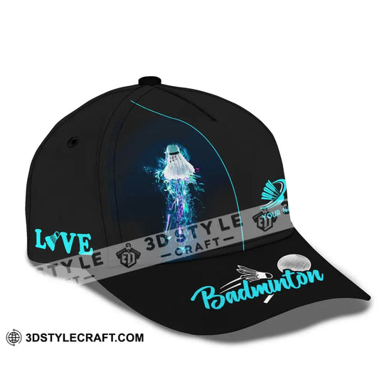 Unisex Cap, Personalized Badminton Cap, Badminton Classic Cap, Badminton Hat, Gift for Badminton Lovers style option 4