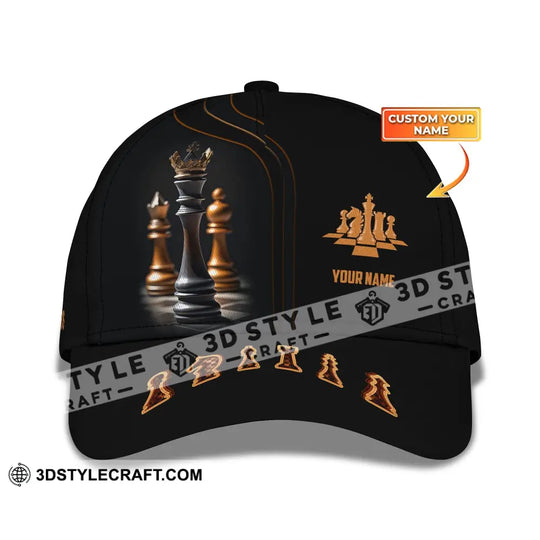 Unisex Chess Classic Cap, Custom Chess Hat, Chess Lover Gift style option 1