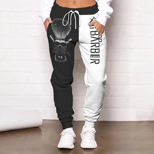 Unisex Clothing, Barber Jogger, Barber Sportwear, Jogger Pant For Men and Women style option 2