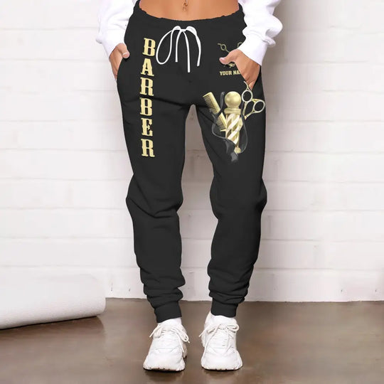 Unisex Clothing, Barber Jogger, Barber Sportwear, Jogger Pant For Men and Women style option 2