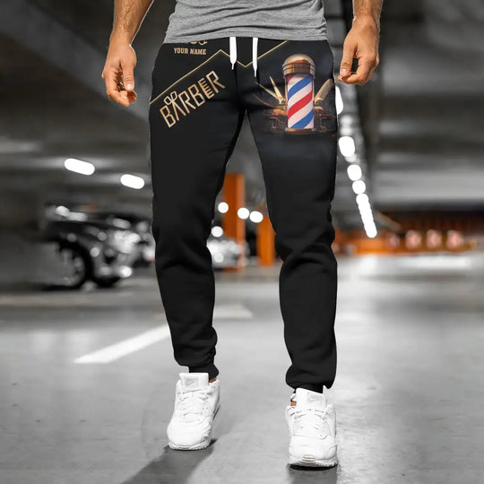 Unisex Clothing, Barber Jogger, Barber Sportwear, Jogger Pant For Men and Women Barber style option 4