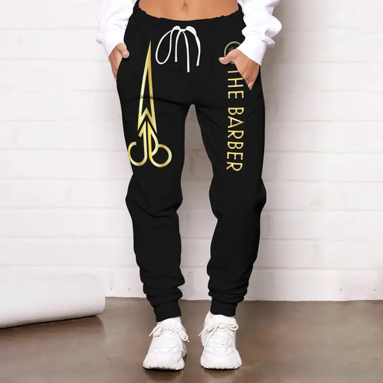 Unisex Clothing, Barber Jogger, Barber Sportwear, Jogger Pant For Men and Women style option 1