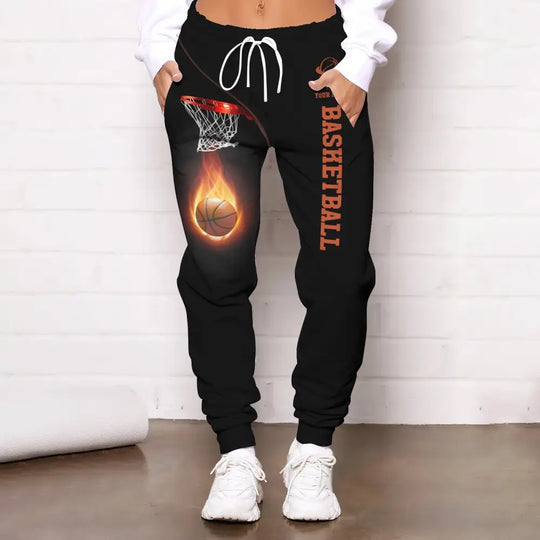 Unisex Clothing, Custom Basketball Jogger, Basketball Jogger Pants, Gift for Basketball Lovers style option 4