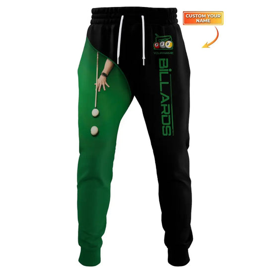 Unisex Clothing, Custom Billiard Jogger, Billiard Jogger Pants, Gift for Billiard Lovers style option 1